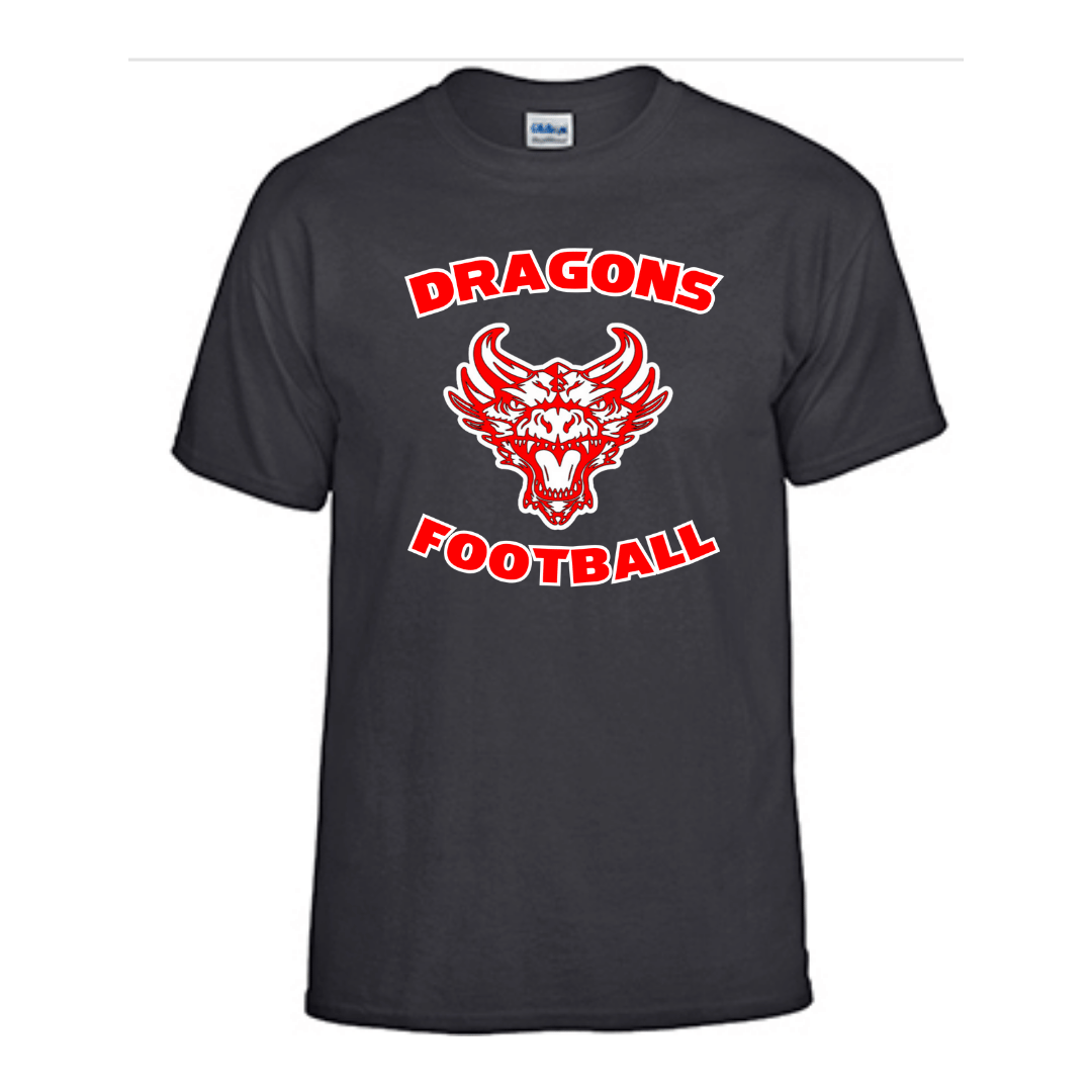 Unisex Short and Long Sleeve T-Shirts (Dragons Football Team Spirit Wear)