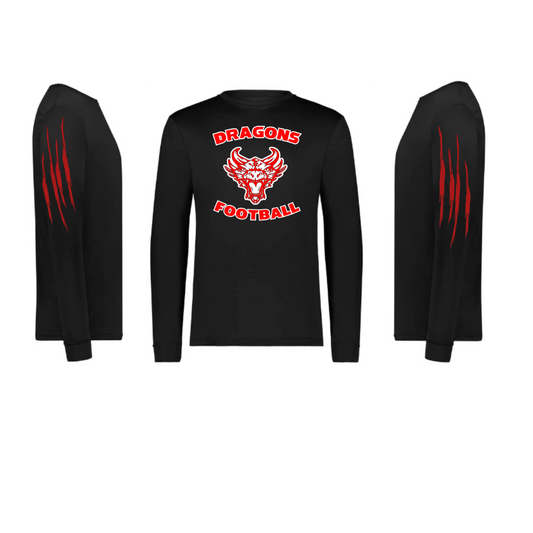 Unisex Short and Long Sleeve T-Shirts (Dragons Football Team Spirit Wear)