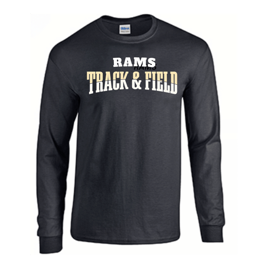 Unisex Short and Long Sleeve T-Shirt (Rams Track and Field Team Spirit Wear)