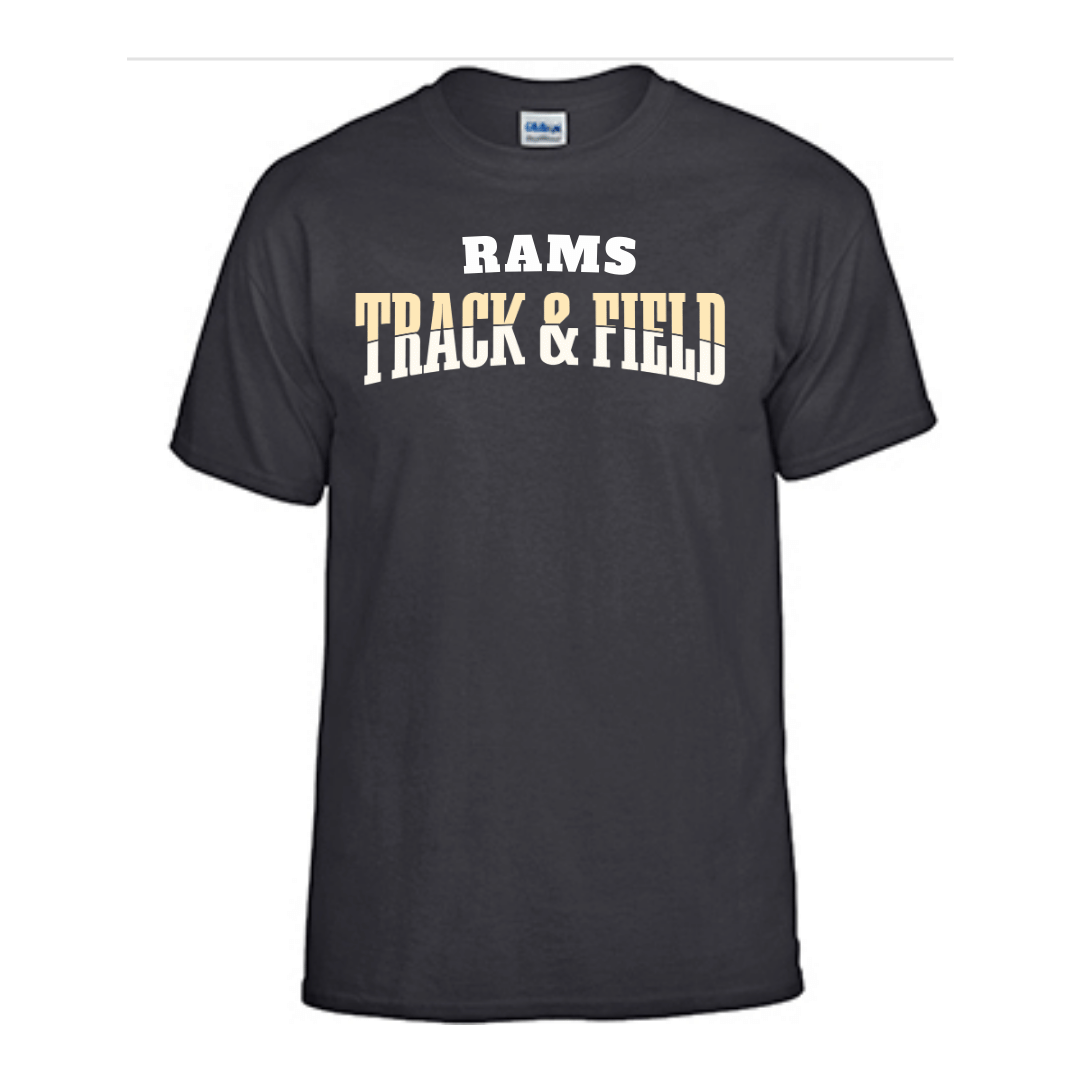 Unisex Short and Long Sleeve T-Shirt (Rams Track and Field Team Spirit Wear)