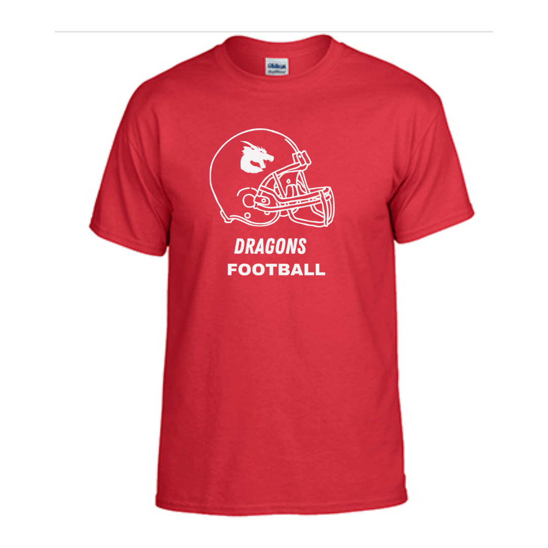 Unisex Short and Long Sleeve T-Shirts (Dragons Football Team Spirit Wear)