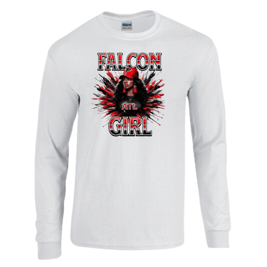 Unisex Short and Long Sleeve T-Shirt (Falcon Football Girl Collection)