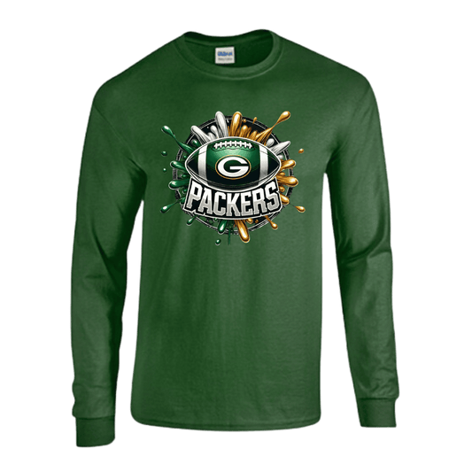 Unisex Short and Long Sleeve T-Shirt (GB Packers Football)