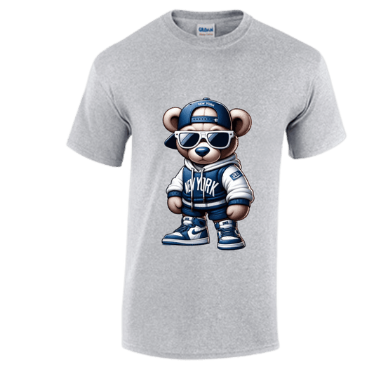 Unisex Short and Long Sleeve T-Shirt (New York Bear)