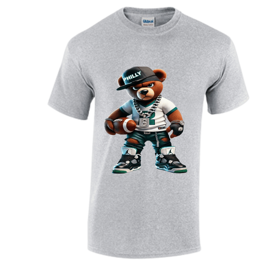 Unisex Short and Long Sleeve T-Shirt (Philadelphia Bear Collection)