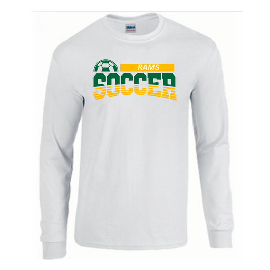 Unisex Short and Long Sleeve T-Shirt (Rams Soccer Team Spirit Wear)