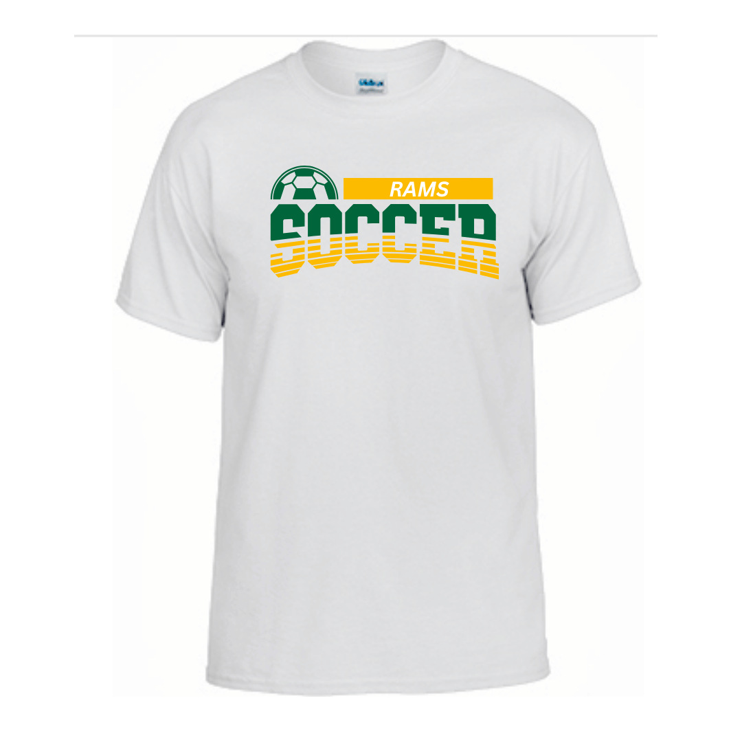 Unisex Short and Long Sleeve T-Shirt (Rams Soccer Team Spirit Wear)