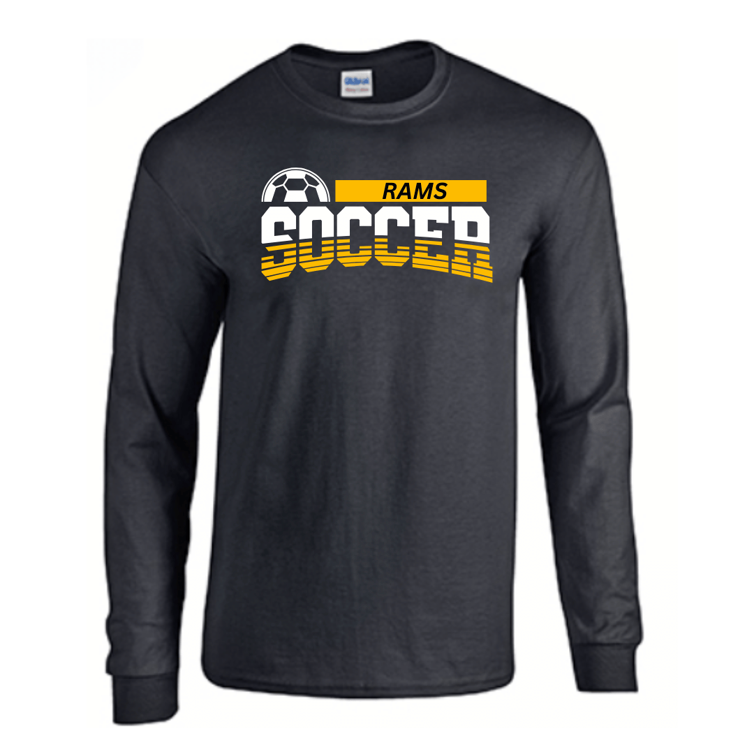 Unisex Short and Long Sleeve T-Shirt (Rams Soccer Team Spirit Wear)