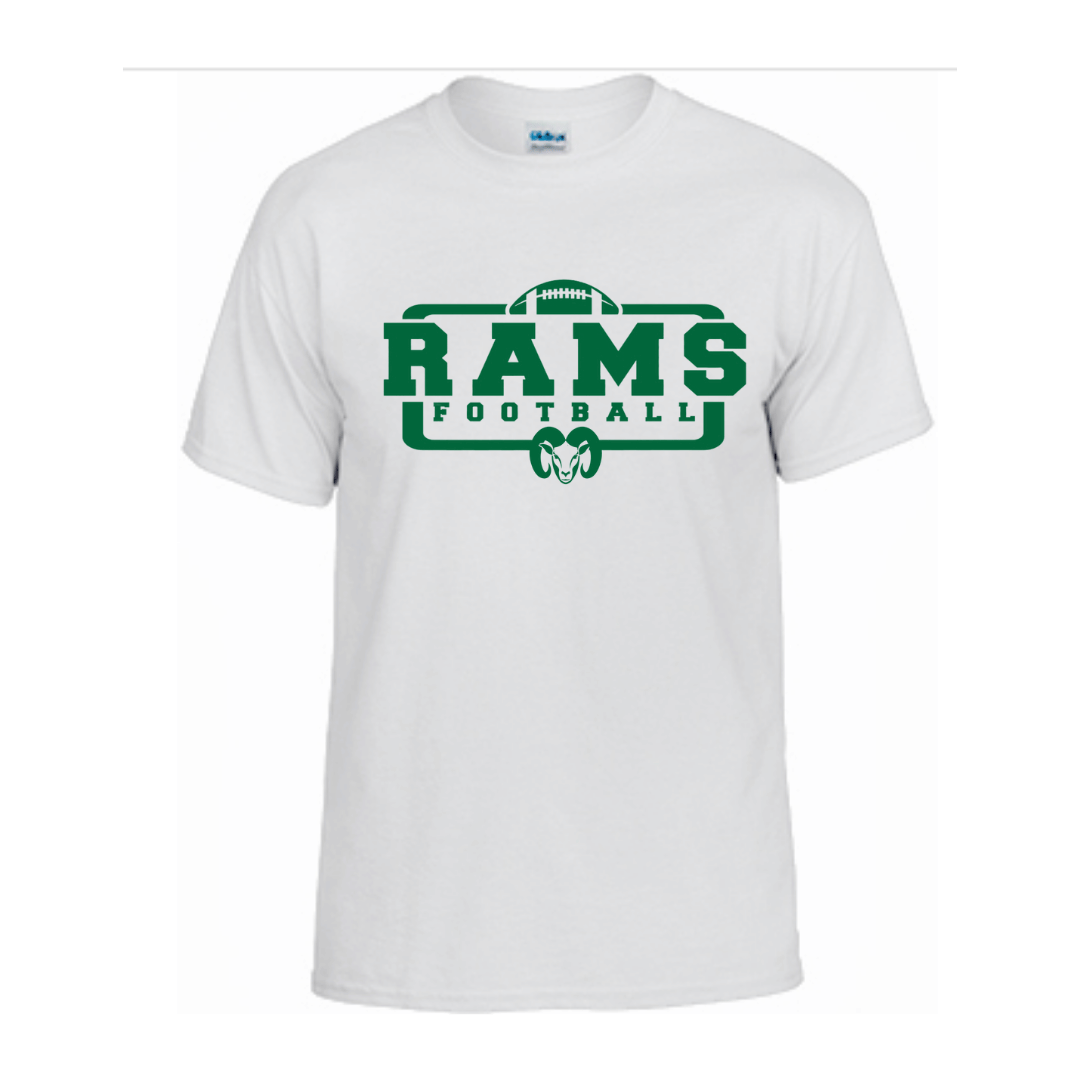 Unisex Short and Long Sleeve T-Shirt (Rams Football Team Spirit Wear)